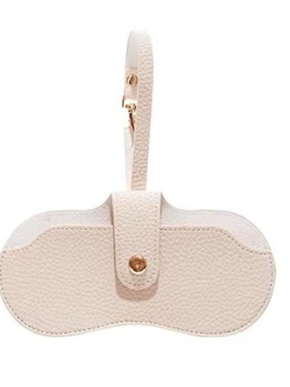 NWT Slim Beige Leather Sunglass Case & Lanyard